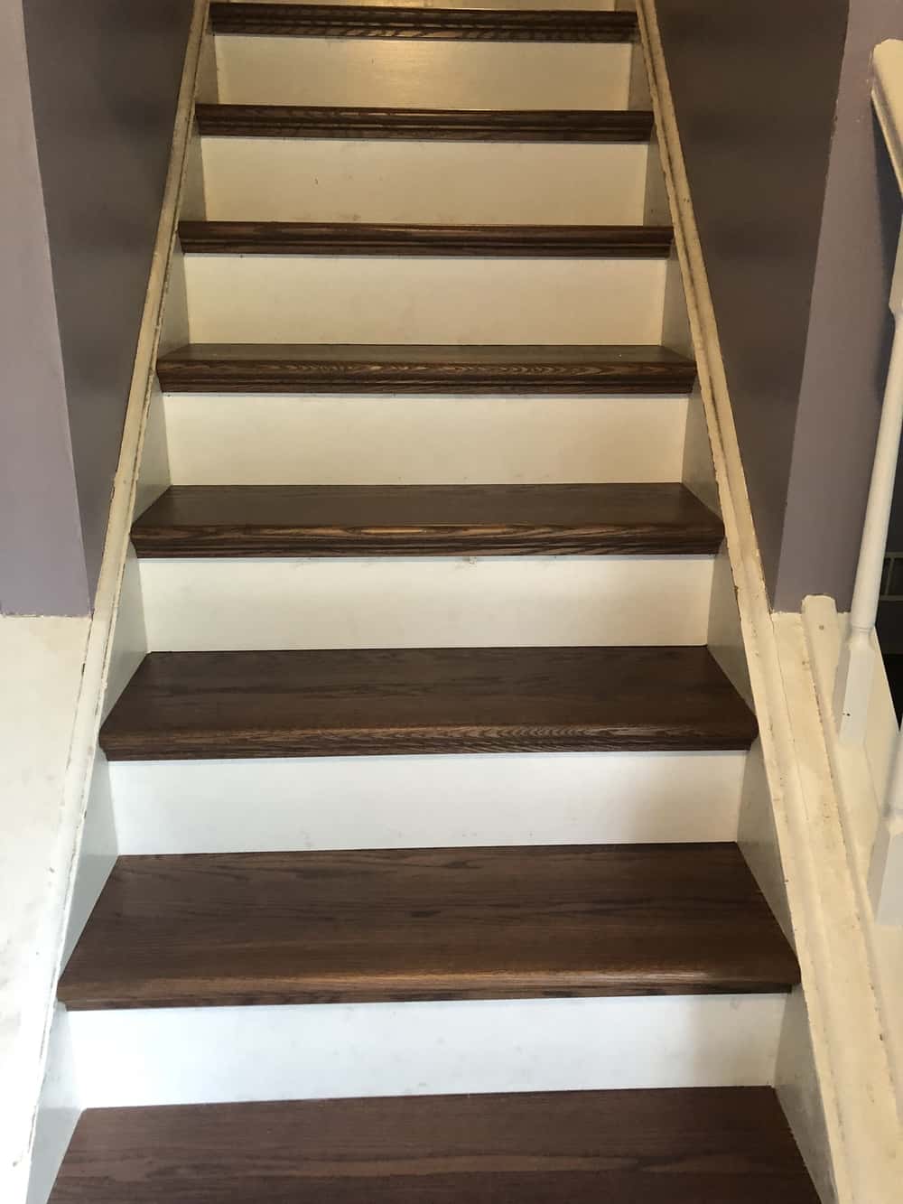 stairs woodflooring after