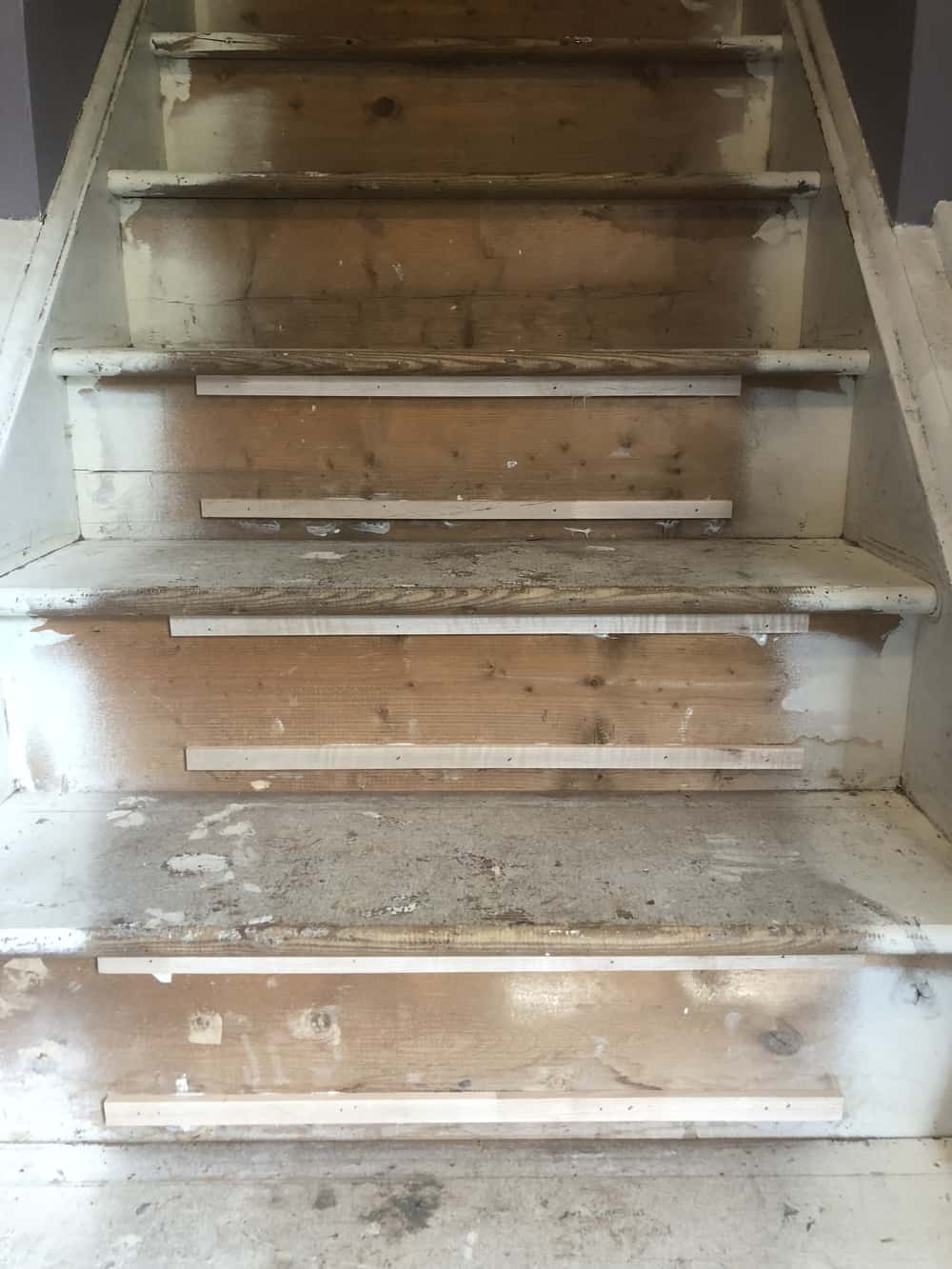 stairs woodflooring before